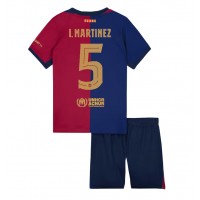 Barcelona Inigo Martinez #5 Hemmatröja Barn 2024-25 Kortärmad (+ Korta byxor)